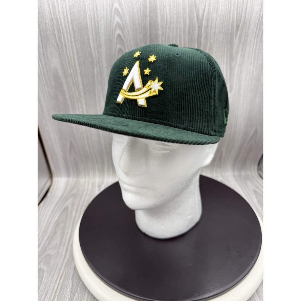 New Era Australia World Baseball Classic Green Corduroy 59FIFTY Fitted Hat 7 1/4